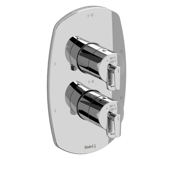 Venty™ 3/4" Therm & Pressure Balance Trim With 6 Functions - Chrome | Model Number: TVY46C