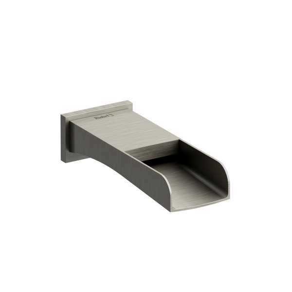 Zendo Wall Mount Tub Spout with Trough  - Brushed Nickel | Model Number: TZOOP80BN - Product Knockout