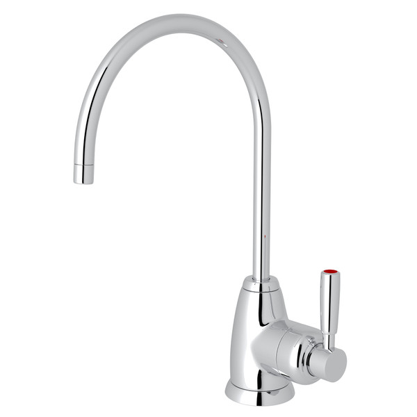 Holborn C-Spout Hot Water Faucet - Polished Chrome with Metal Lever Handle | Model Number: U.1347LS-APC-2 - Product Knockout