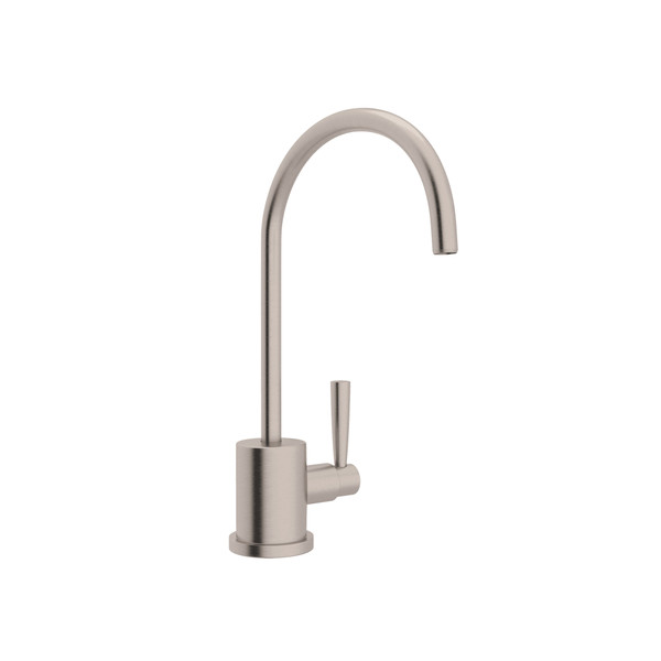 Holborn C-Spout Filter Faucet - Satin Nickel with Metal Lever Handle | Model Number: U.1601L-STN-2 - Product Knockout
