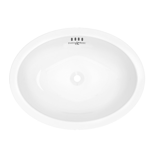 Oval Undermount Sink - White | Model Number: U.2525WH - Product Knockout