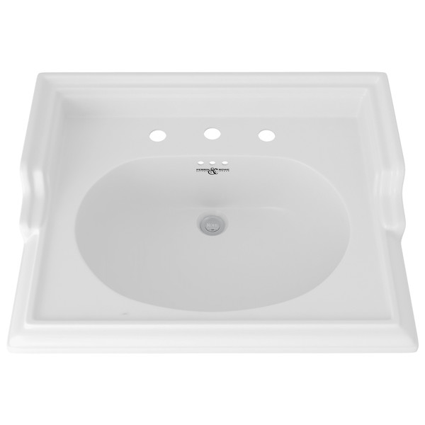 Victorian 25 Inch Sink - White | Model Number: U.2863WH - Product Knockout