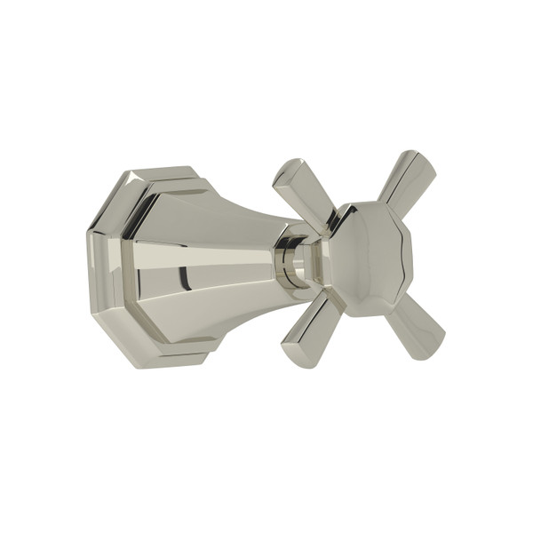Deco Trim for Volume Controls and Diverters - Polished Nickel with Cross Handle | Model Number: U.3165X-PN/TO - Product Knockout