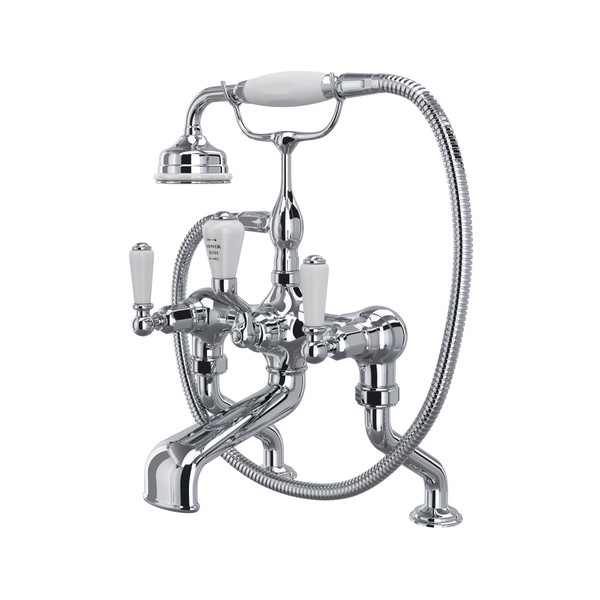 Traditional Exposed Deck Mount Tub Filler - Polished Chrome | Model Number: U.3500L/1-APC