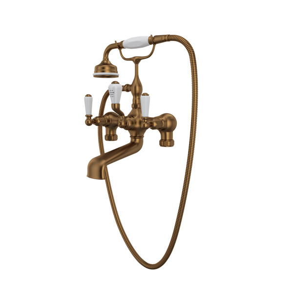 DISCONTINUÉ Robinet de bain à deux trous sans colonne Edwardian™ - Bronze anglais | Numéro de modèle: U.3540L-EB