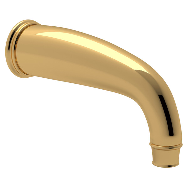 Georgian Era Wall Mount C-Spout Tub Spout - English Gold | Model Number: U.3605EG - Product Knockout