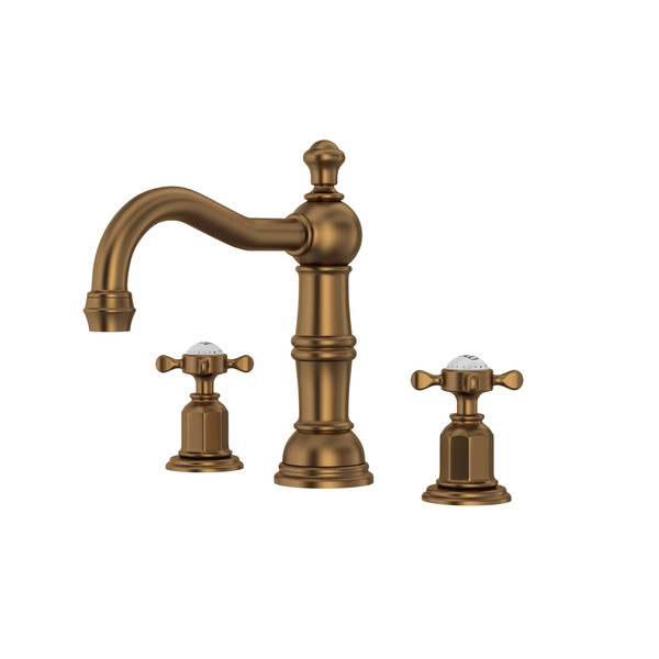 Edwardian™ Widespread Lavatory Faucet With Column Spout - English Bronze | Model Number: U.3721X-EB-2