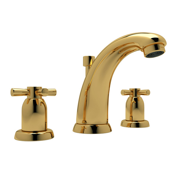 Holborn™ Widespread Lavatory Faucet - Unlacquered Brass | Model Number: U.3861X-ULB-2