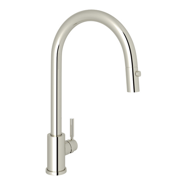 Holborn Pulldown Kitchen Faucet - Polished Nickel with Metal Lever Handle | Model Number: U.4044PN-2 - Product Knockout