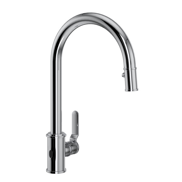 Armstrong Pulldown Touchless Kitchen Faucet - Polished Chrome with Metal Lever Handle | Model Number: U.4534HT-APC-2 - Product Knockout