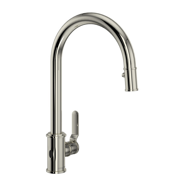 Armstrong Pulldown Touchless Kitchen Faucet - Polished Nickel with Metal Lever Handle | Model Number: U.4534HT-PN-2 - Product Knockout