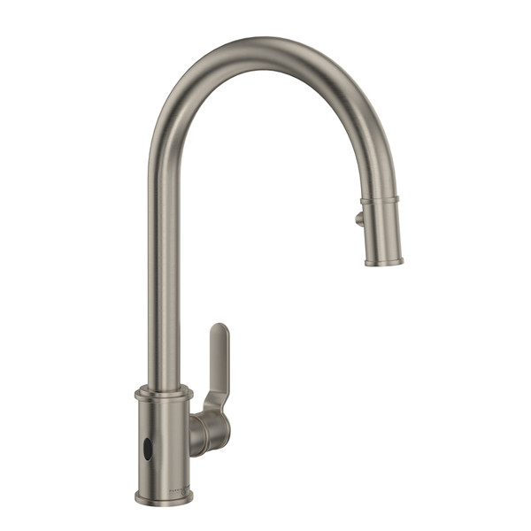 Armstrong Pulldown Touchless Kitchen Faucet - Satin Nickel with Metal Lever Handle | Model Number: U.4534HT-STN-2 - Product Knockout