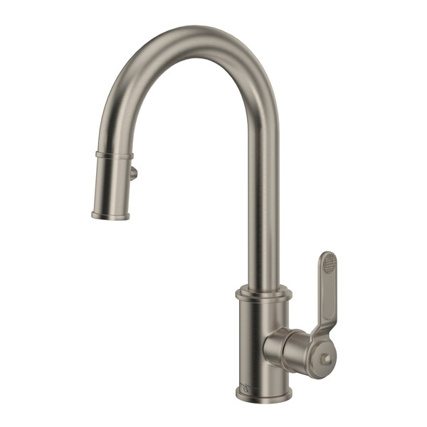 Armstrong Pulldown Bar and Food Prep Faucet - Satin Nickel with Metal Lever Handle | Model Number: U.4543HT-STN-2 - Product Knockout