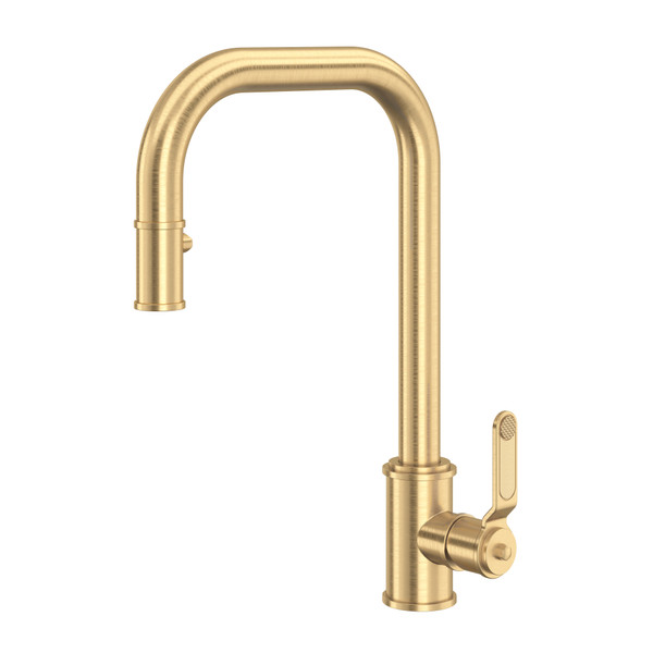 Armstrong Pull-Down Kitchen Faucet with U-Spout - English Gold | Model Number: U.4546HT-SEG-2 - Product Knockout