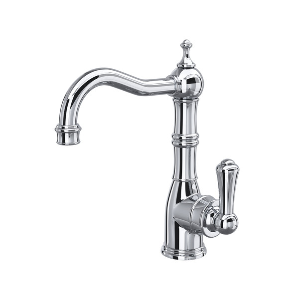 Robinet de bar et préparation monotrou à levier simple Edwardian - Chrome poli avec poignée à levier en métal  | Numéro de modèle: U.4739APC-2 - Produit épuisé