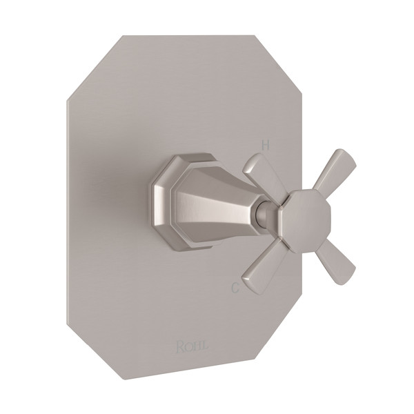 DISCONTINUED Deco™ 1/2" Pressure Balance Trim Without Diverter - Satin Nickel | Model Number: U.5107X-STN