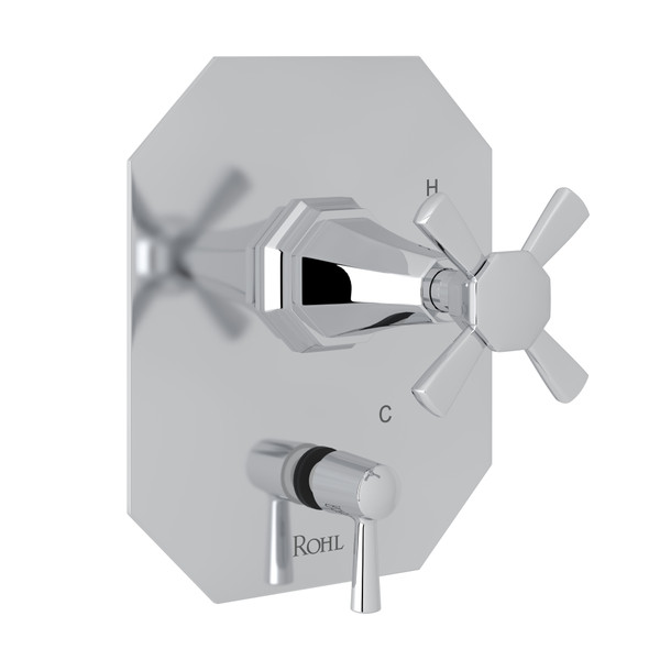 DISCONTINUED Deco™ 1/2" Pressure Balance Trim With Diverter - Polished Chrome | Model Number: U.5108NX-APC