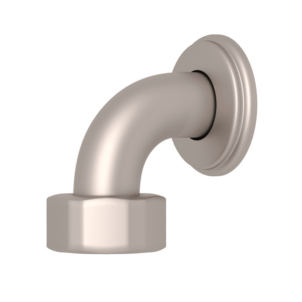 Top Return Elbow for Exposed Thermostatic Valves - Satin Nickel | Model Number: U.5397STN - Product Knockout