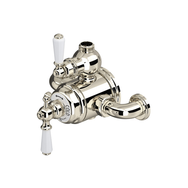 Edwardian™ 3/4" Exposed Therm Valve With Volume And Temperature Control - Polished Nickel | Model Number: U.5550L-PN