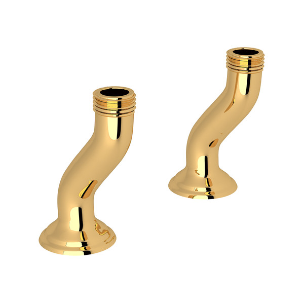 Pair of Deck Pillar Unions - English Gold | Model Number: U.6387EG - Product Knockout