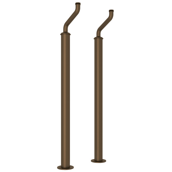 Paire de colonnettes ou raccordements au plancher - Bronze anglais  | Numéro de modèle: U.6388EB - Produit épuisé