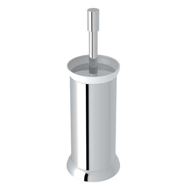 Holborn Floor Standing Porcelain Toilet Brush Holder - Polished Chrome | Model Number: U.6437APC - Product Knockout