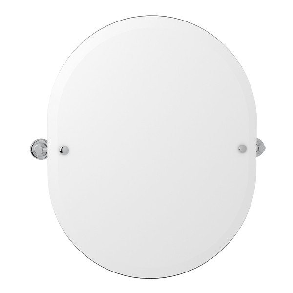 Perrin & Rowe Holborn Wall Mount 24 7/16 Inch Oval Mirror