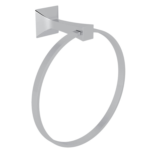 Vincent Wall Mount Towel Ring - Polished Chrome | Model Number: VIN4APC - Product Knockout