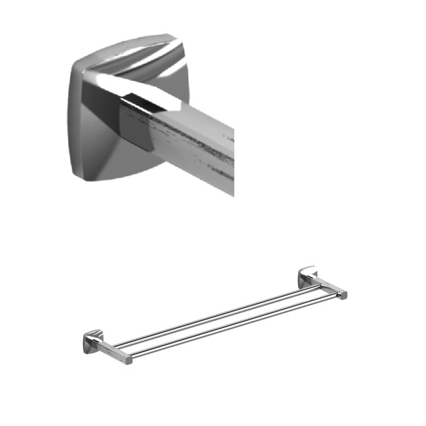 Venty™ Double 24" Towel Bar - Chrome | Model Number: VY6C