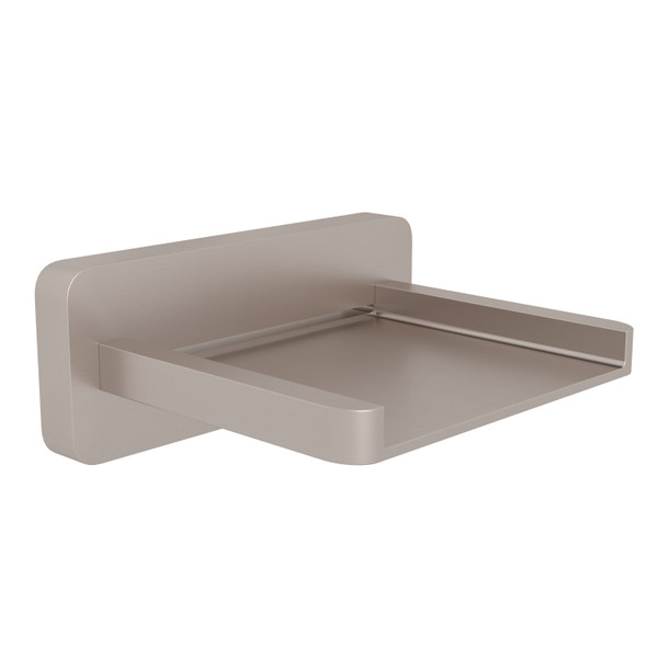 DISCONTINUED Quartile™ Wall Mount Tub Spout With Trough - Satin Nickel | Model Number: ZA219-STN
