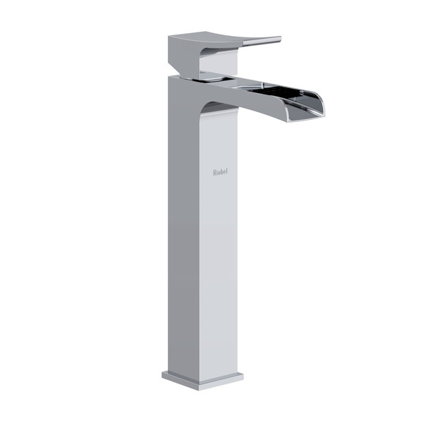 Robinet de salle de bain long à poignée simple avec cascade Zendo - Chrome  | Numéro de modèle: ZLOP01C - Produit épuisé