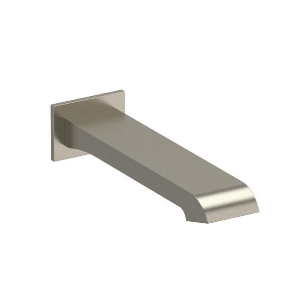 Zendo™ Wall Mount Tub Spout - Brushed Nickel | Model Number: ZO80BN
