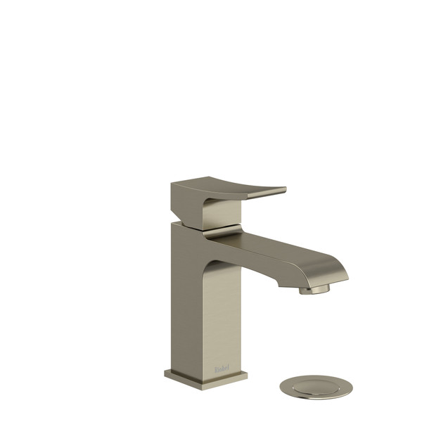 DISCONTINUÉ -Robinet de salle de bain à poignée simple Zendo - Nickel brossé | Numéro de modèle: ZS01BN-10 - Produit épuisé