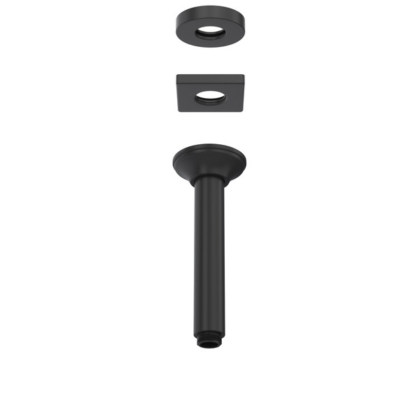 7" Ceiling Mount Shower Arm - Matte Black | Model Number: 1505/6MB