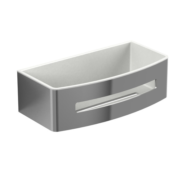 DISCONTINUED Wall Basket - Chrome/White | Model Number: 274CW