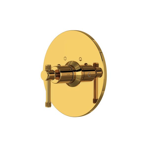 Campo Thermostatic Trim Plate without Volume Control - Unlacquered Brass | Model Number: A4914ILULB