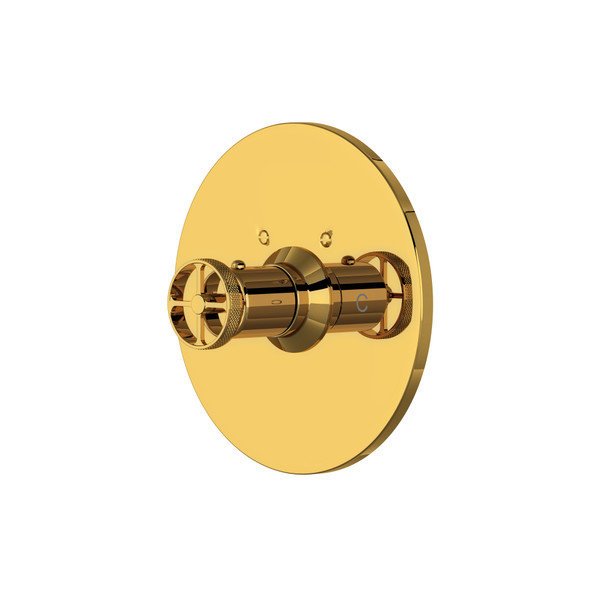 Campo Thermostatic Trim Plate without Volume Control - Unlacquered Brass | Model Number: A4914IWULB
