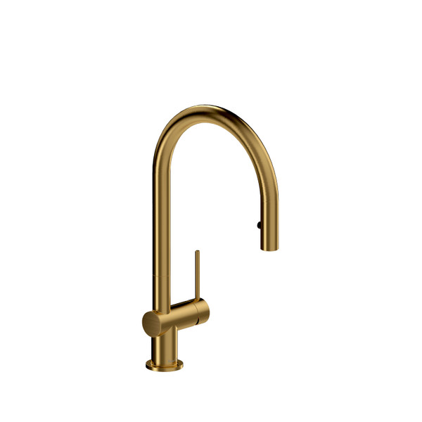 Azure Kitchen Faucet With Spray - Brushed Gold | Model Number: AZ101BG-10 - Product Knockout