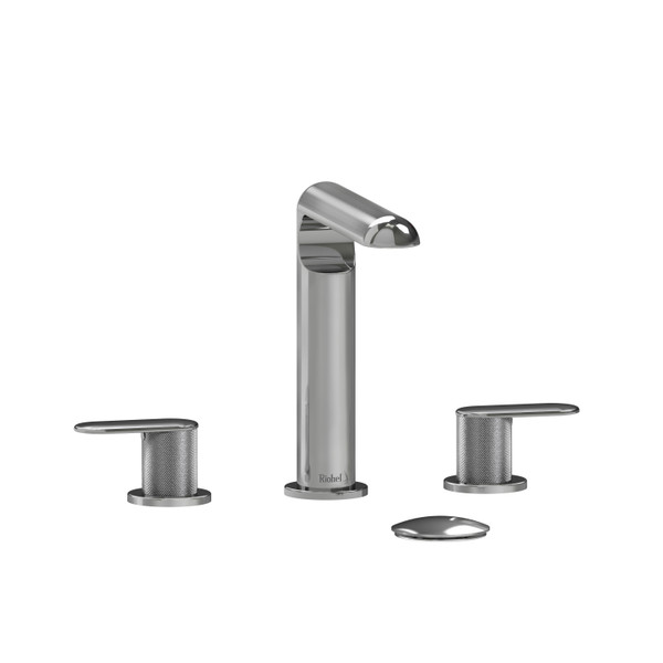 Ciclo 8 Inch Bathroom Faucet - Chrome with Knurled Lever Handles | Model Number: CI08KNC-05 - Product Knockout