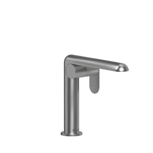 Ciclo Single Hole Bathroom Faucet - Brushed Chrome with Knurled Lever Handles | Model Number: CIS00KNBC-05 - Product Knockout