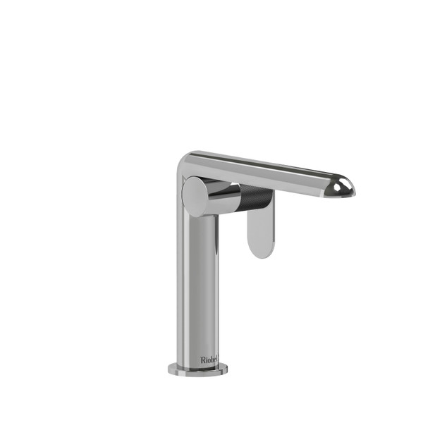 DISCONTINUED-Ciclo Single Hole Bathroom Faucet - Chrome and Black with Knurled Lever Handles | Model Number: CIS00KNCBK-10 - Product Knockout