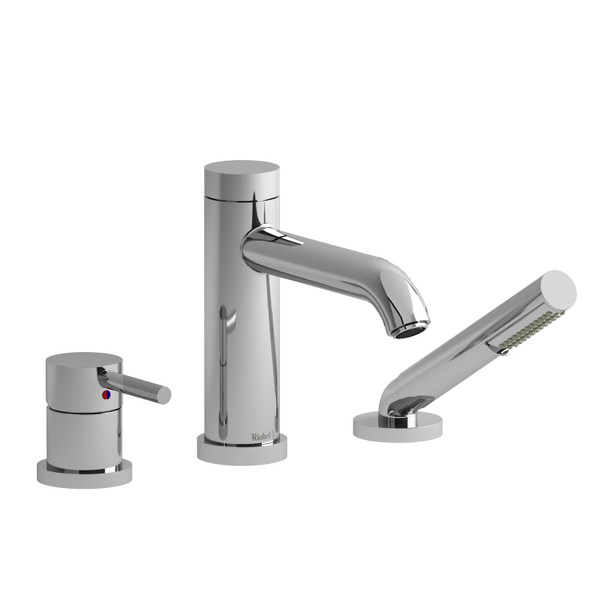 CS 3-Piece Deck-Mount Tub Filler With Hand Shower - Chrome | Model Number: CS10C - Product Knockout