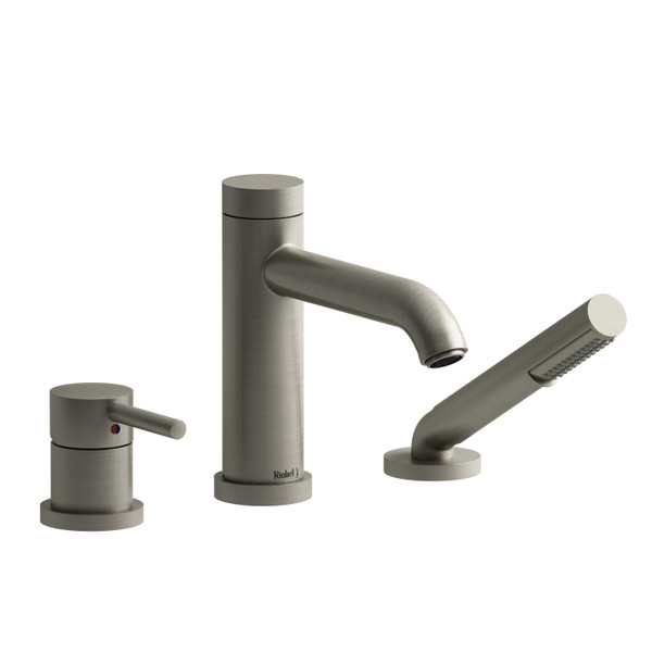 CS 3-Piece Deck-Mount Tub Filler With Hand Shower PEX - Brushed Nickel | Model Number: CS10BN-SPEX - Product Knockout