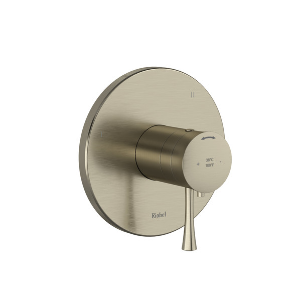 Extension de valve complète coaxiale en PEX type T/P (thermostatique/pression équilibrée) non partagée à 3 voies Edge - Nickel brossé  | Numéro de modèle: EDTM47BN-EX - Produit épuisé