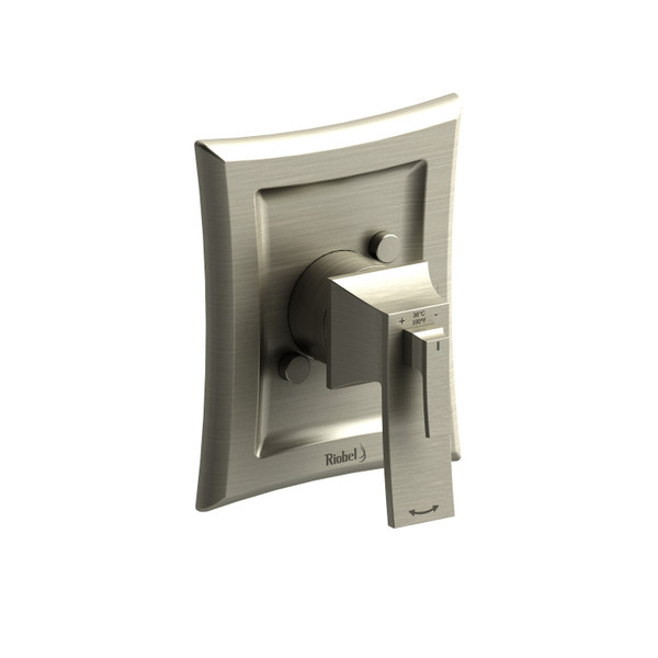 DISCONTINUED 2-way no share Type T/P (thermostatic/pressure balance) coaxial complete valve PEX - Brushed Nickel | Model Number: EF44BN-SPEX