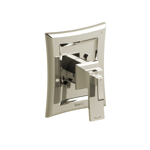 DISCONTINUED 3-way no share Type T/P (thermostatic/pressure balance) coaxial complete valve - Polished Nickel | Model Number: EF47PN
