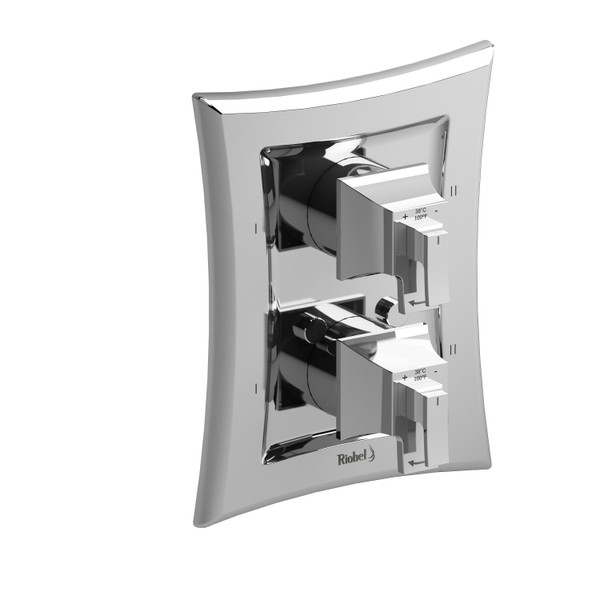 DISCONTINUED 4-way no share Type T/P (thermostatic/pressure balance) coaxial complete valve - Chrome | Model Number: EF88C