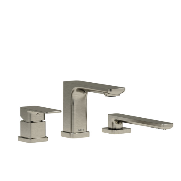 Equinox 3-Piece Deck-Mount Tub Filler With Hand Shower - Brushed Nickel | Model Number: EQ10BN - Product Knockout