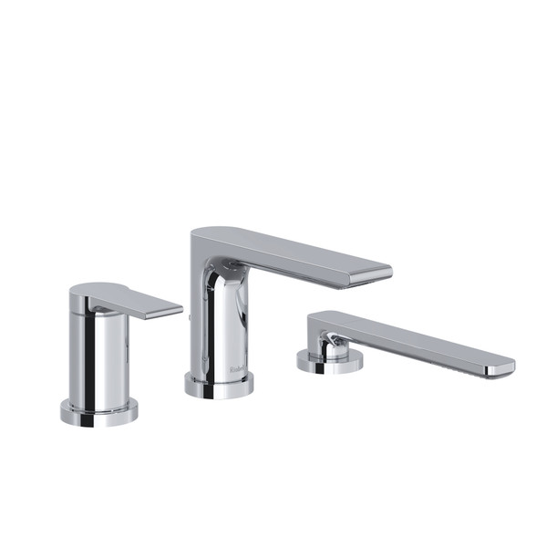 DISCONTINUED 3-piece Type P (pressure balance) deck-mount tub filler with handshower - Chrome | Model Number: FR16C