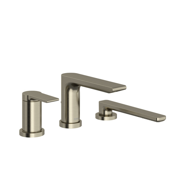 DISCONTINUED 3-piece Type P (pressure balance) deck-mount tub filler With Handshower PEX - Brushed Nickel | Model Number: FR16BN-SPEX